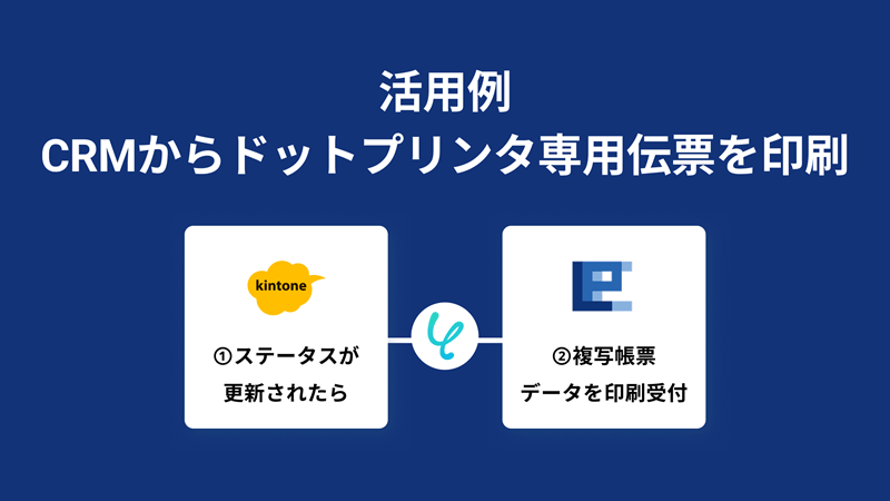 CRMからドットプリンタ専用伝票を印刷